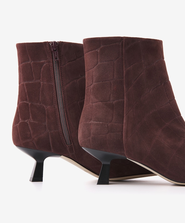 Suzy Franky dames enkellaarzen bordeaux