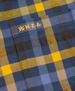 Heren overhemd lange mouw blauw