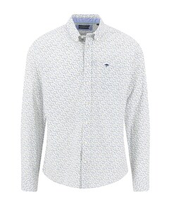 Heren overhemd lange mouw groen