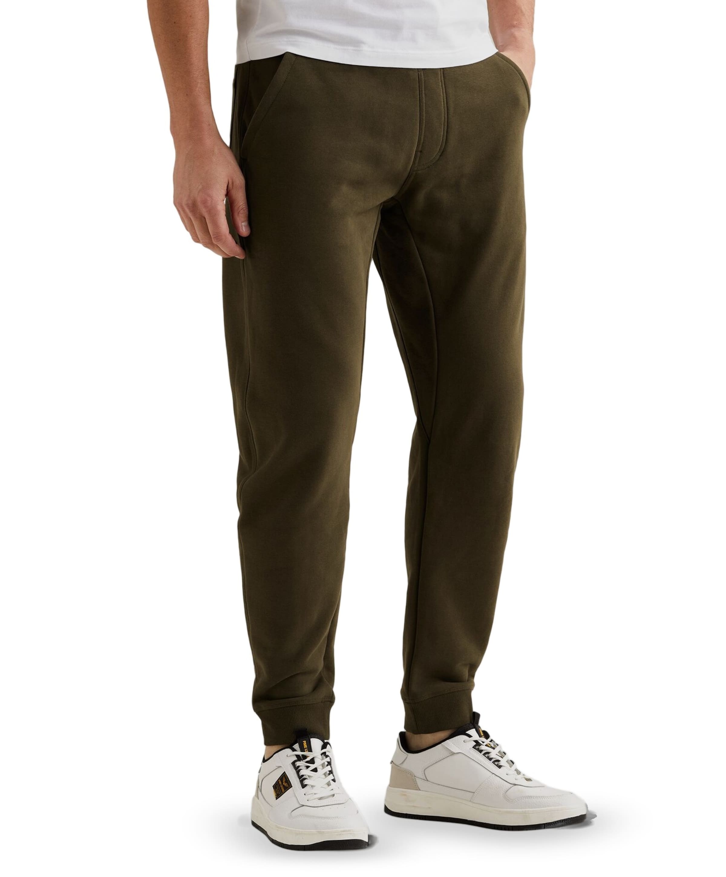 SWEAT PANTS PEACHED FLEECE LIGHT heren broek groen