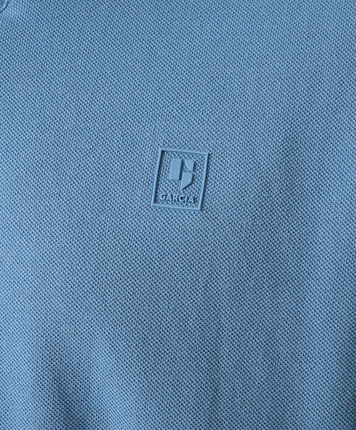 Heren polo blauw