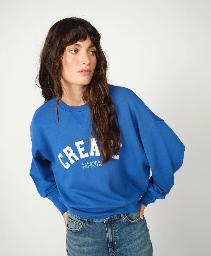 Dames sweater blauw