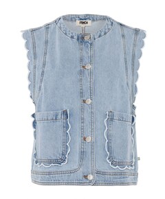 Dames gilet blauw
