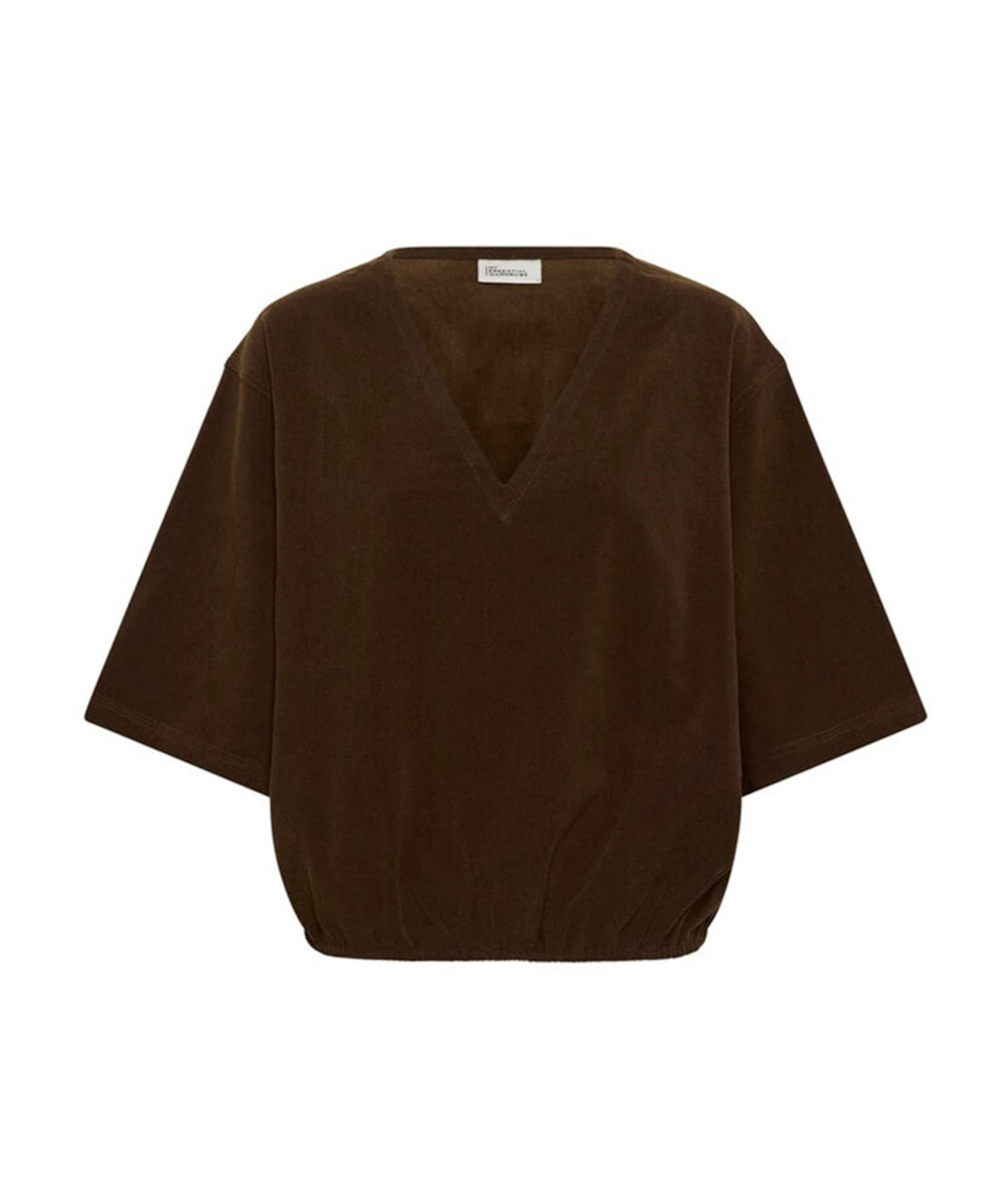 Dames T-shirt bruin