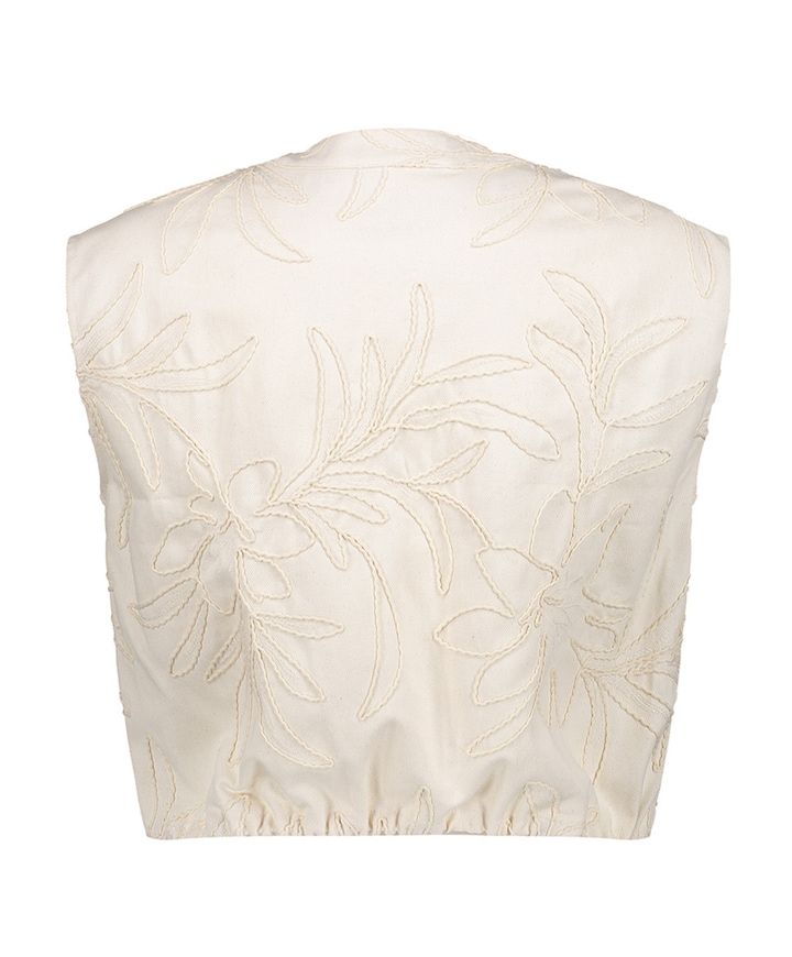 Dames gilet ecru
