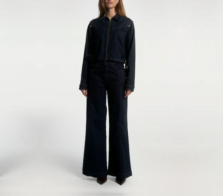 Dames jas blauw