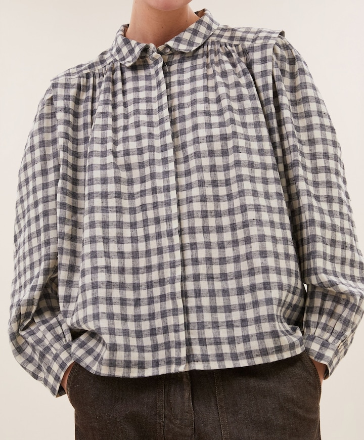 Dames blouse grijs