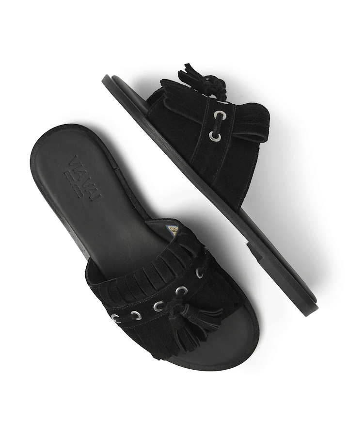 Vita Eva dames slippers zwart