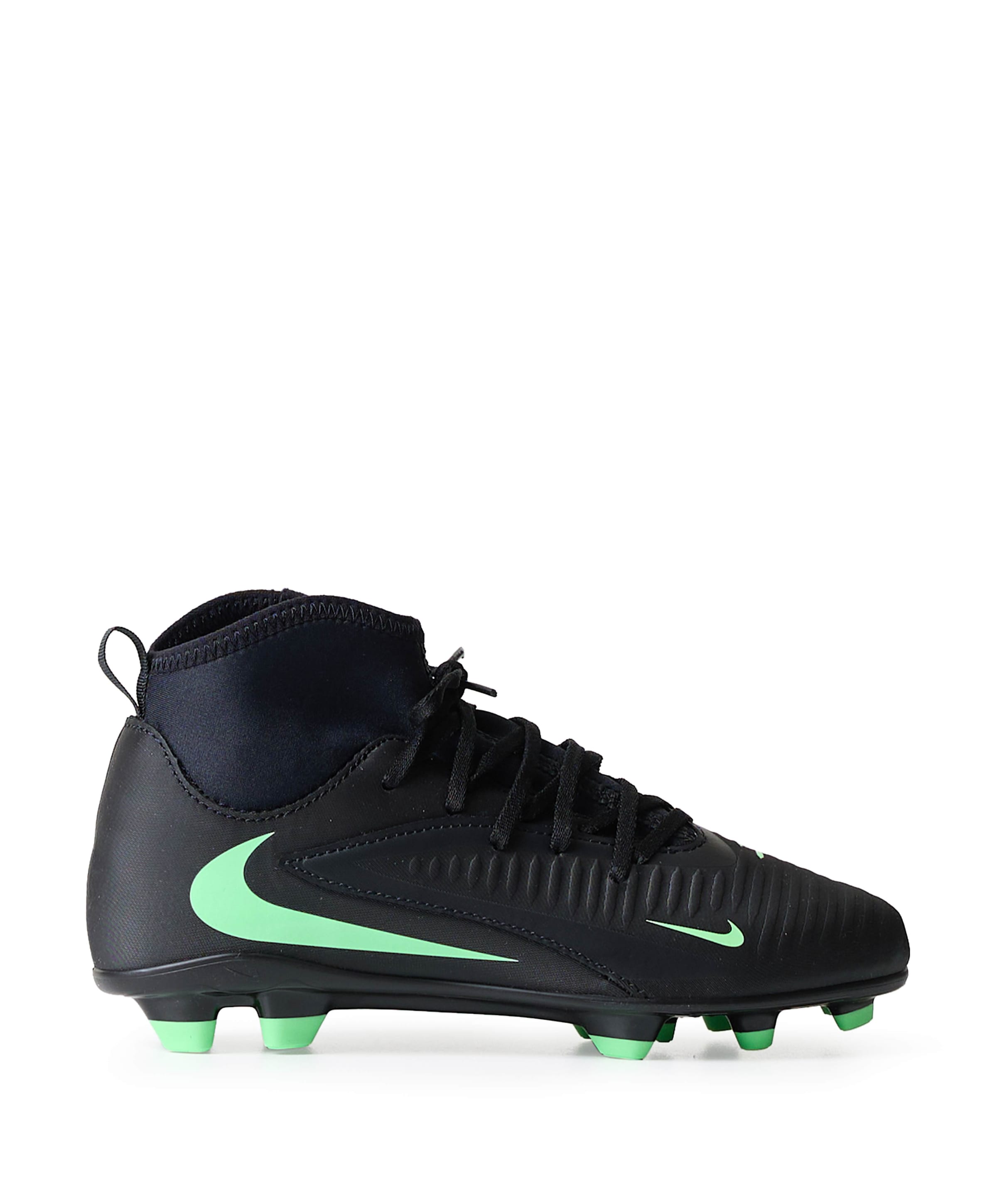 Jr Phantom 6 High Club Fg/mg jongens voetbalschoenen zwart