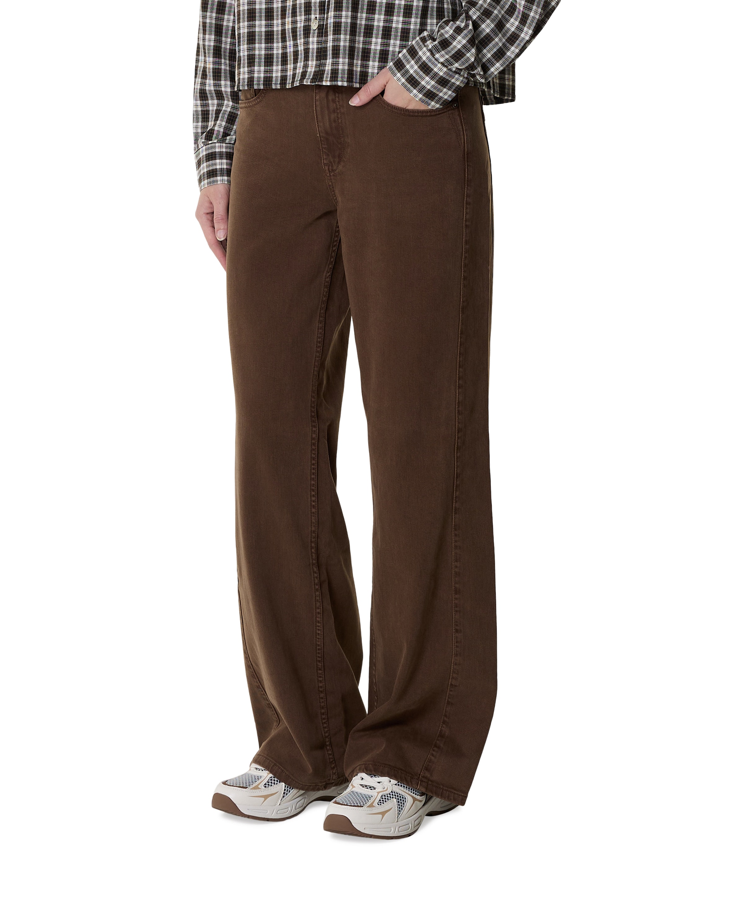 Claudette tencel twill L33 dames jeans bruin