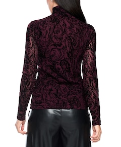Dames longsleeve bordeaux