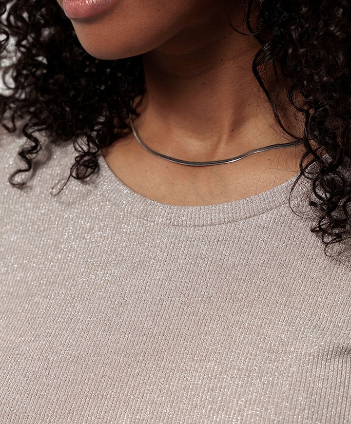 Dames longsleeve beige