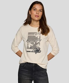 Dames longsleeve beige