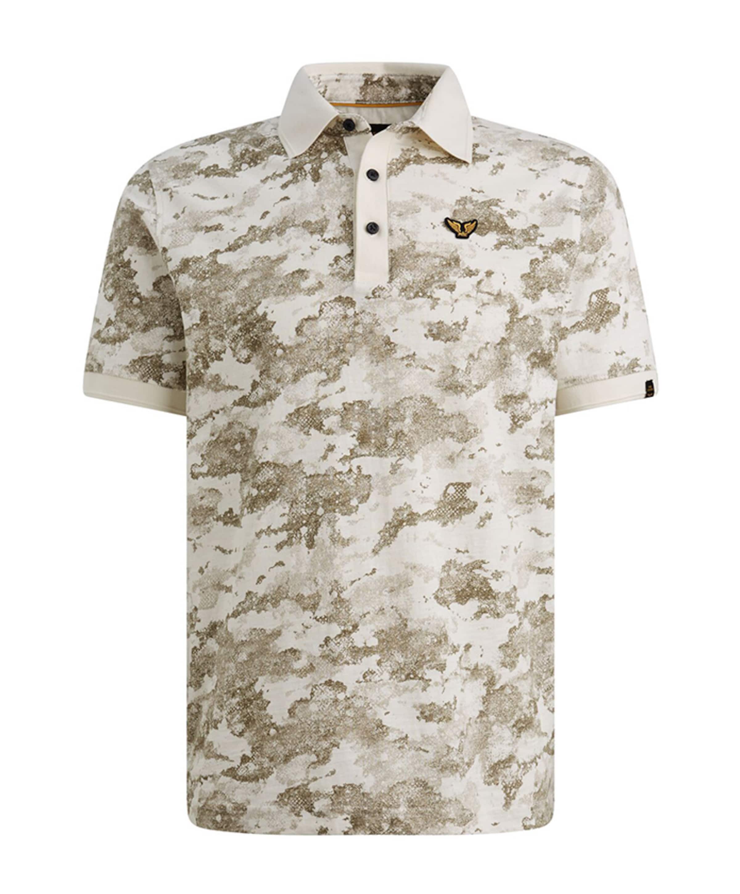 Heren polo ecru