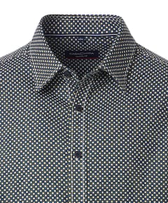 Heren overhemd lange mouw blauw