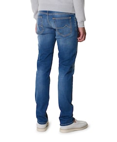 Nick Slim 5 pkt heren jeans blauw