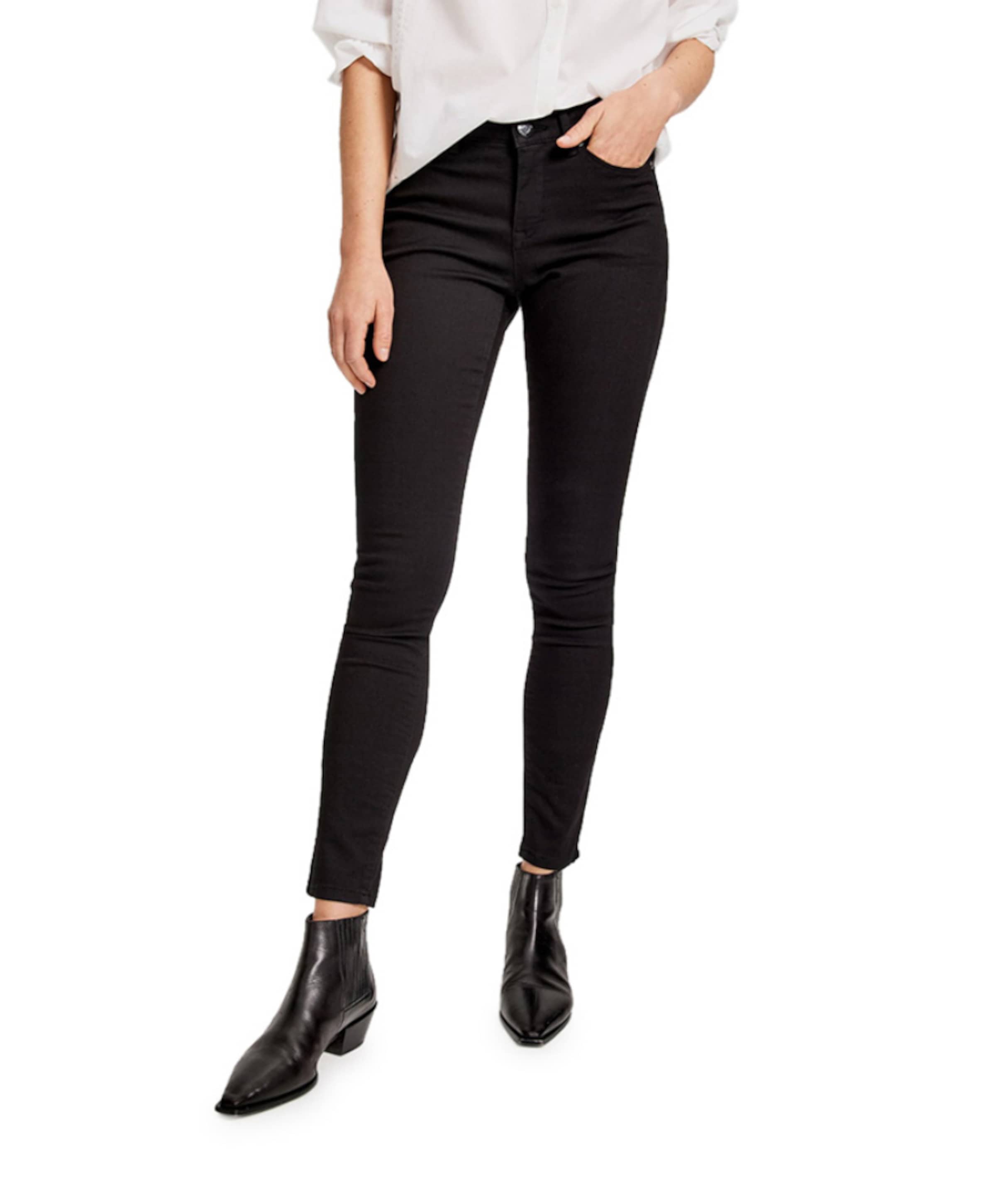 Elma black dames jeans zwart