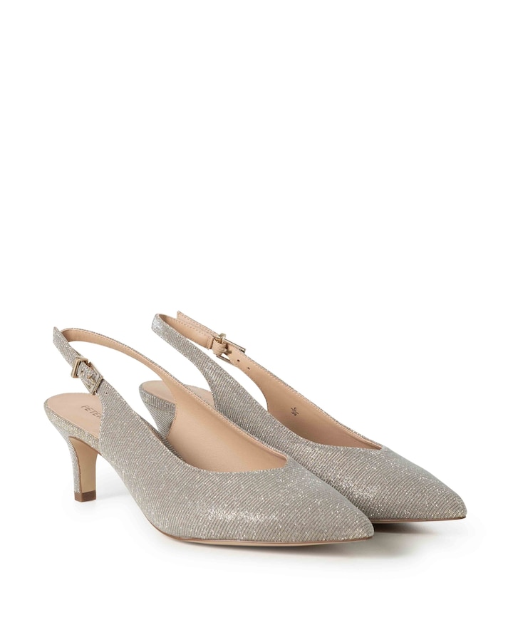 Women Sling dames slingbacks goud