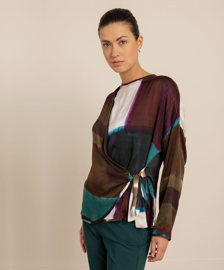 Dames longsleeve multicolor