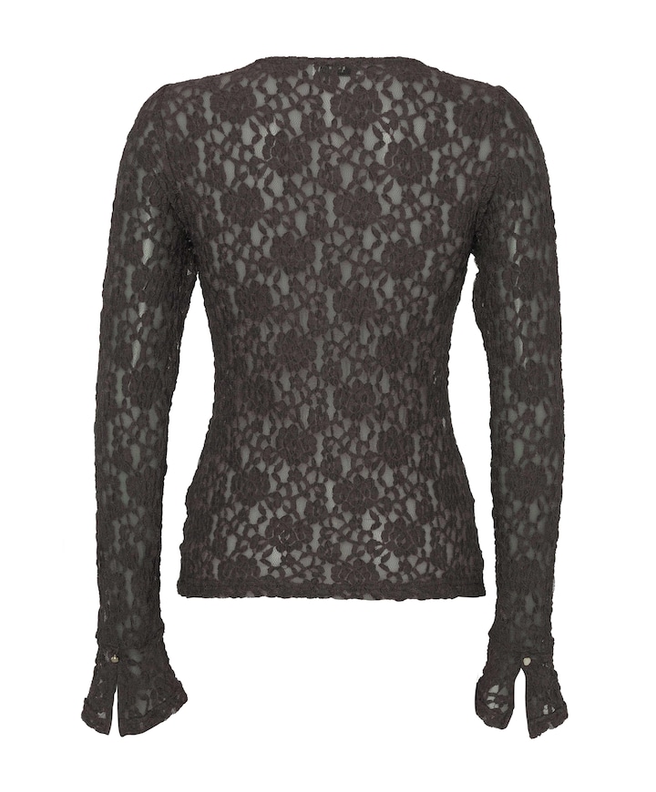 Dames top bruin