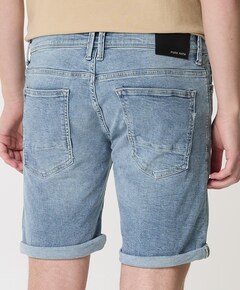 The Steve Skinny Fit korte broek blauw