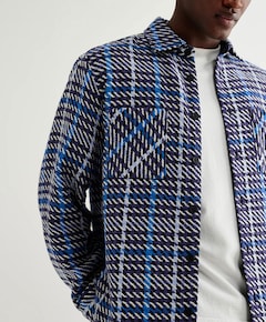 Heren overshirt blauw