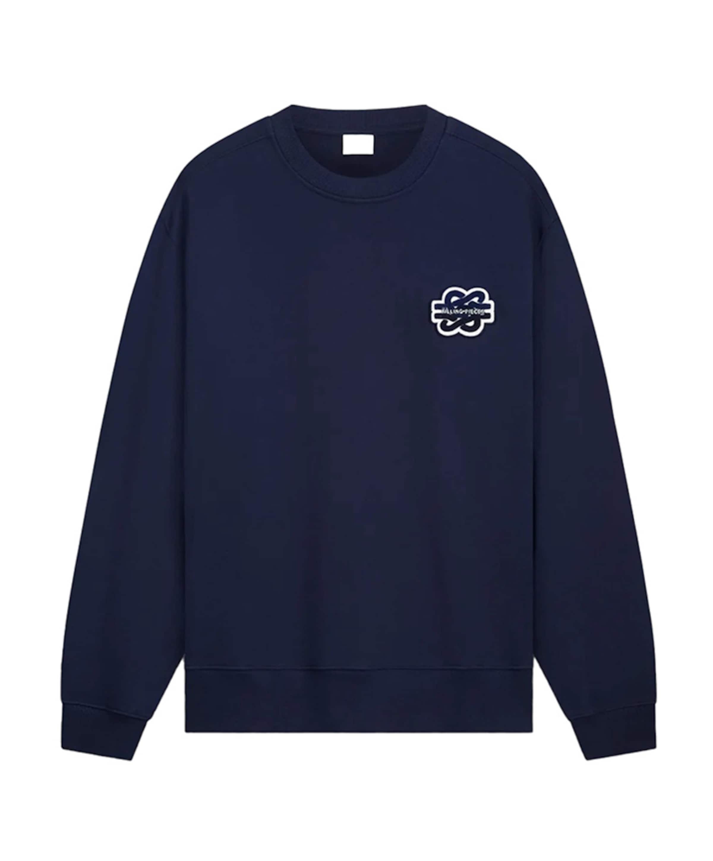 Heren longsleeve blauw