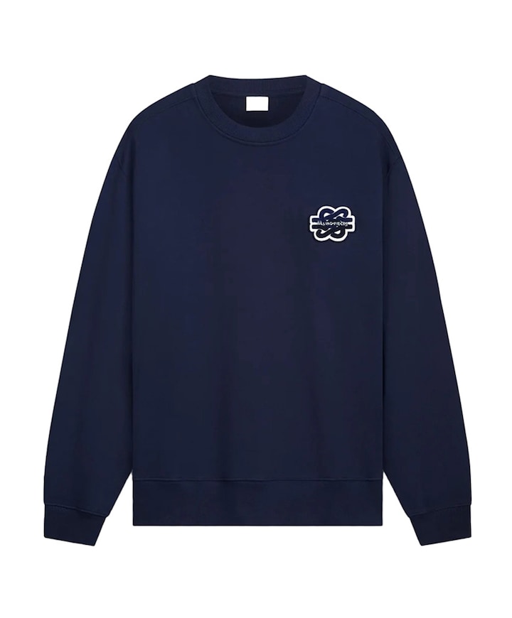 Heren longsleeve blauw