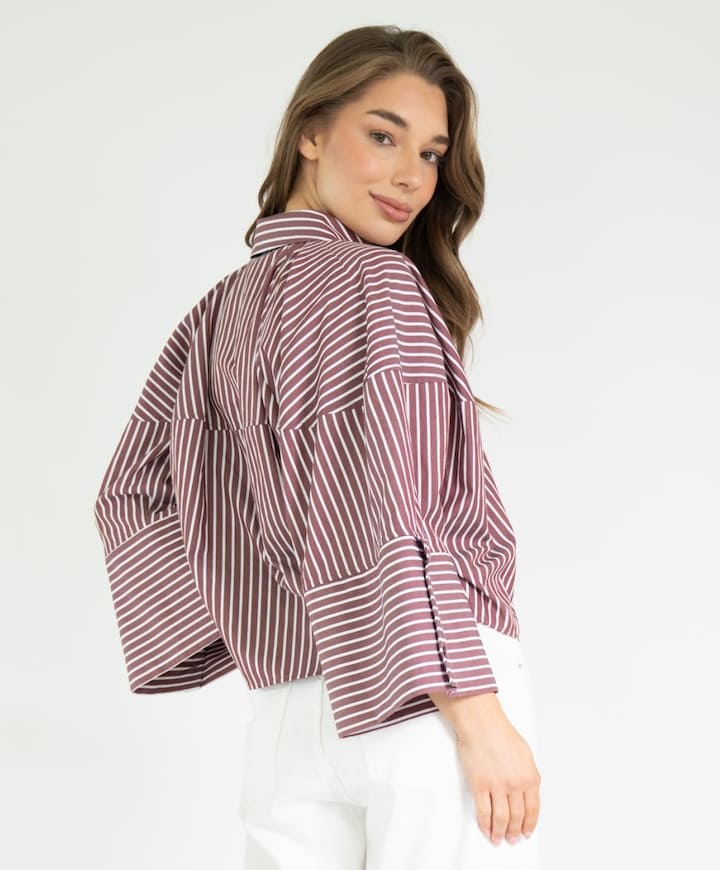 Dames blouse bordeaux
