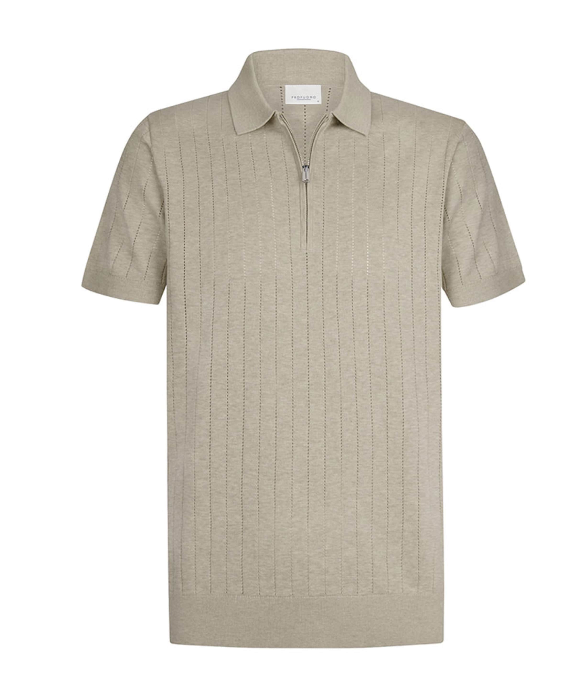 Heren polo beige