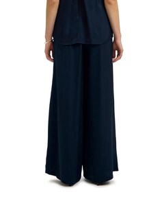 SLFLEONORE HW WIDE PANT B dames broek blauw