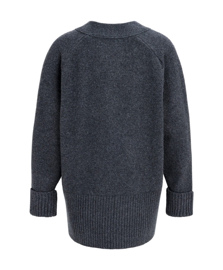 Dames vest grijs
