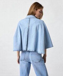 Dames blouse blauw