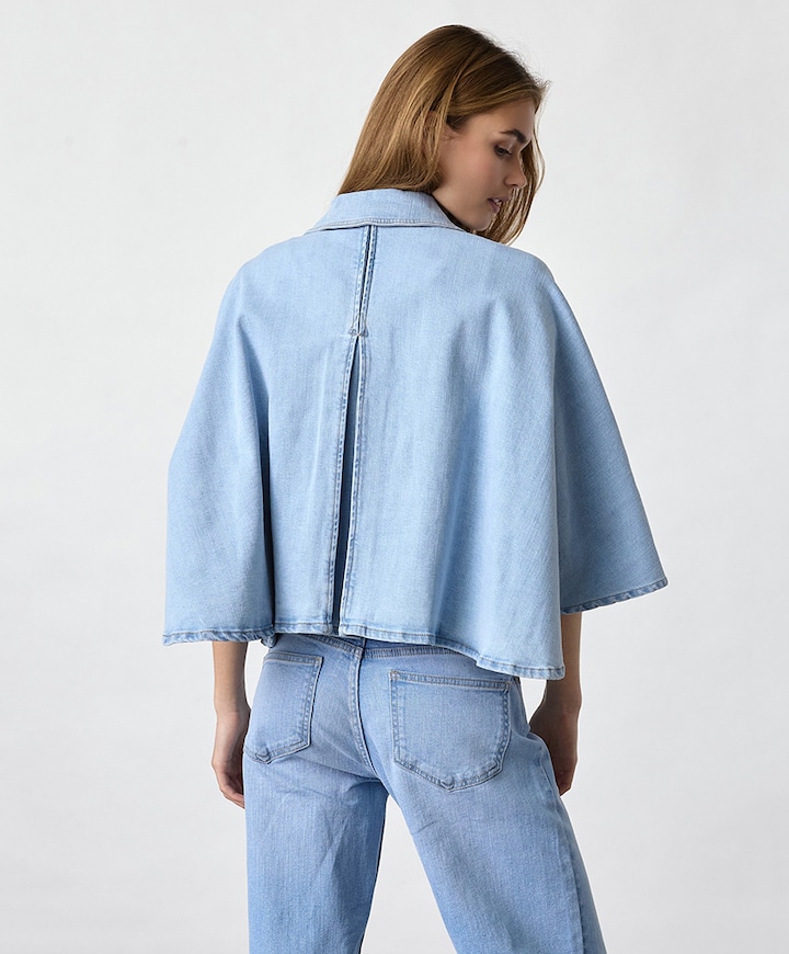 Dames blouse blauw