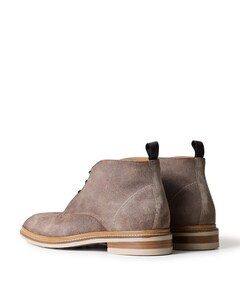 heren veterboots beige
