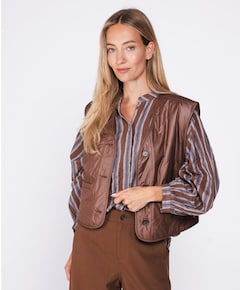Dames gilet bruin