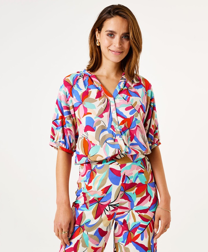 Blouse blauw