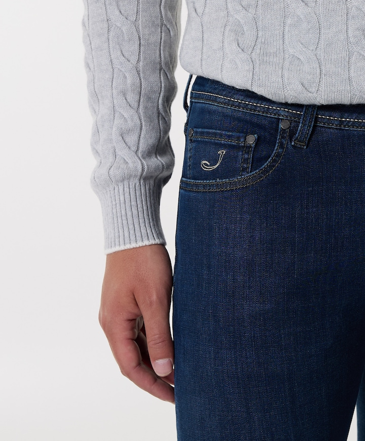 Nick Slim 5 Pocket jeans blauw