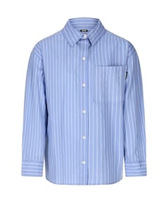 Meisjes blouse lange mouw blauw