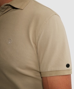 Heren polo beige