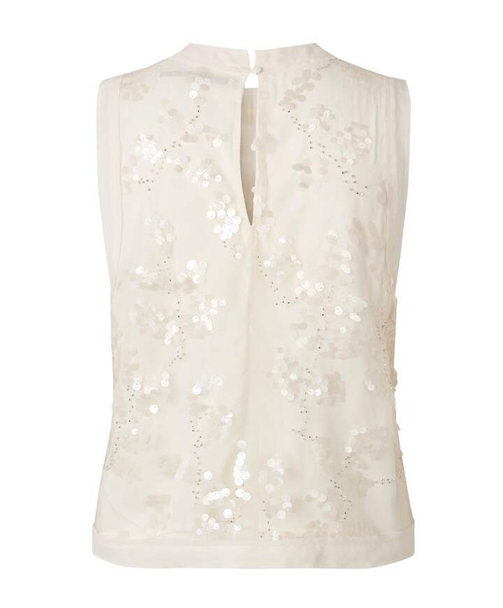 Dames top ecru