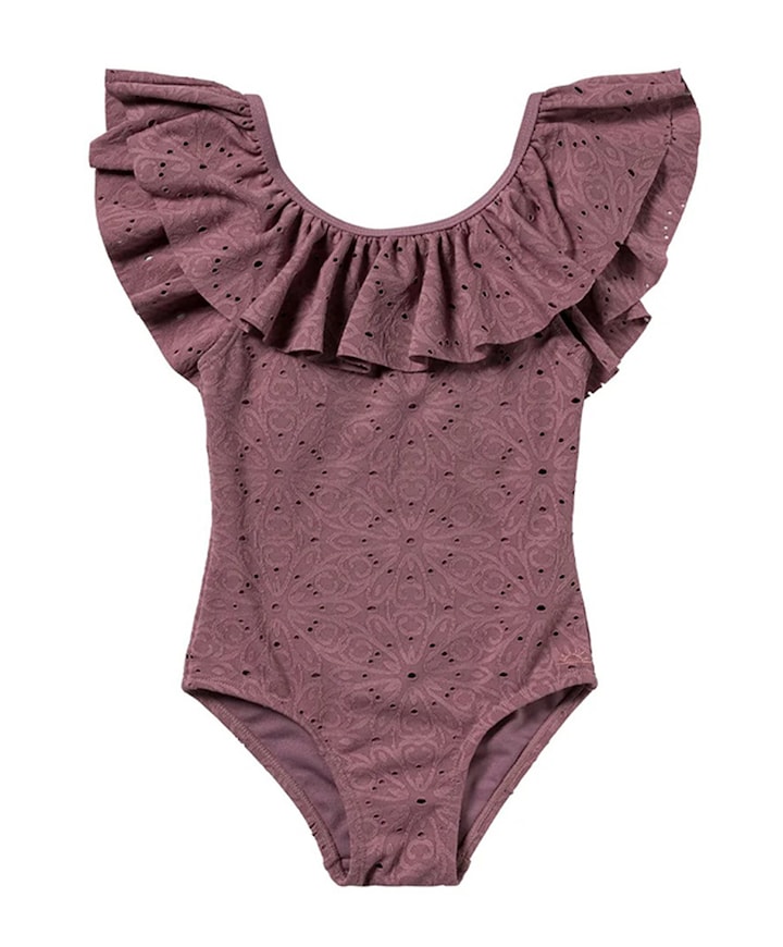 Meisjes badpak paars