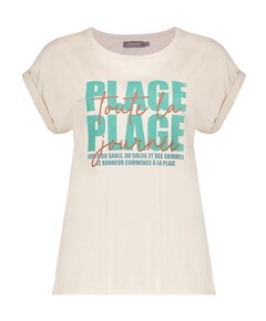 Dames T-shirt beige