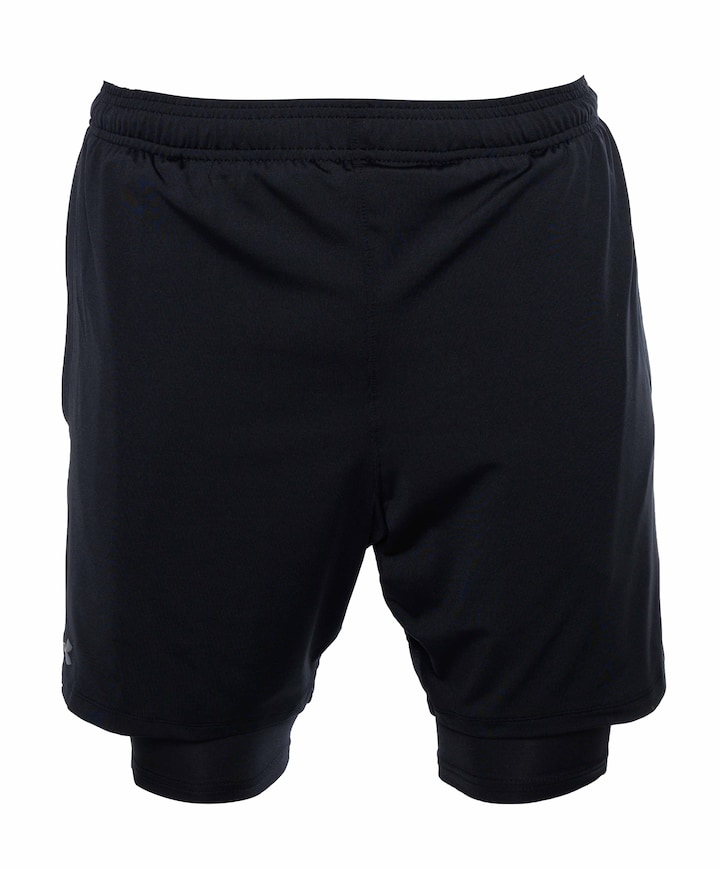 Ua Tech Vent 2in1 Short-blk heren short zwart