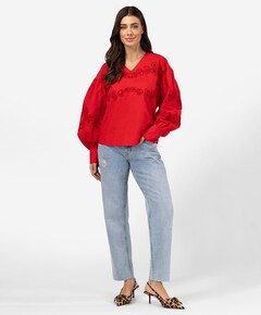 Blouse rood