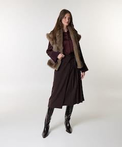Dames rok bruin