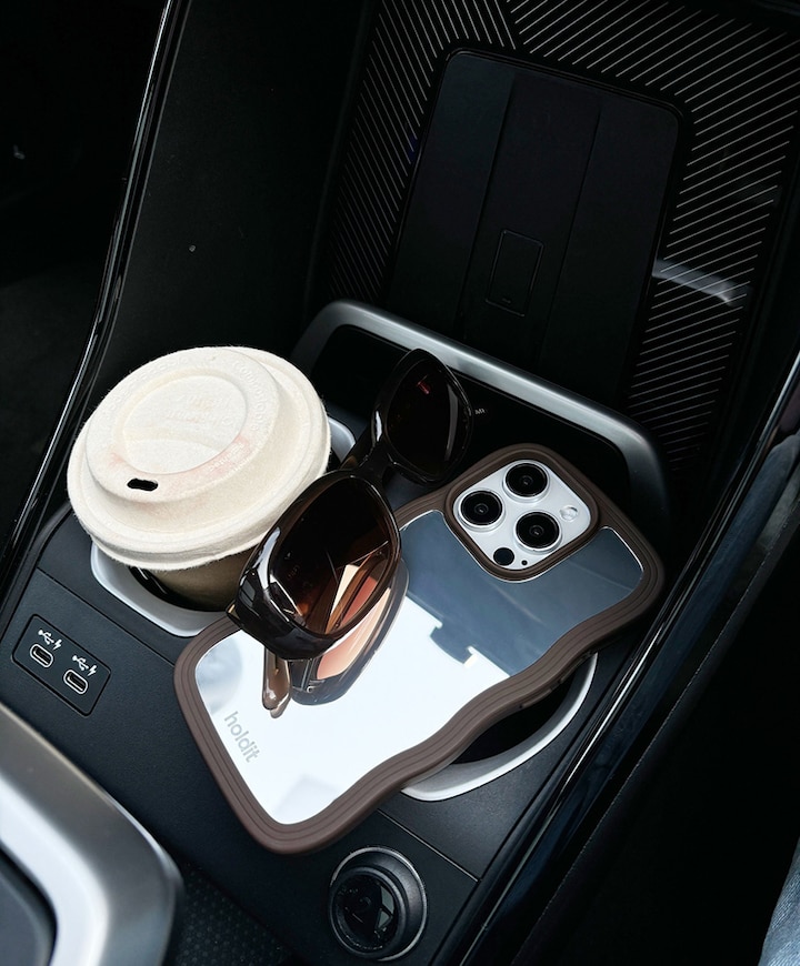 Telefoonhoesje spiegel bruin