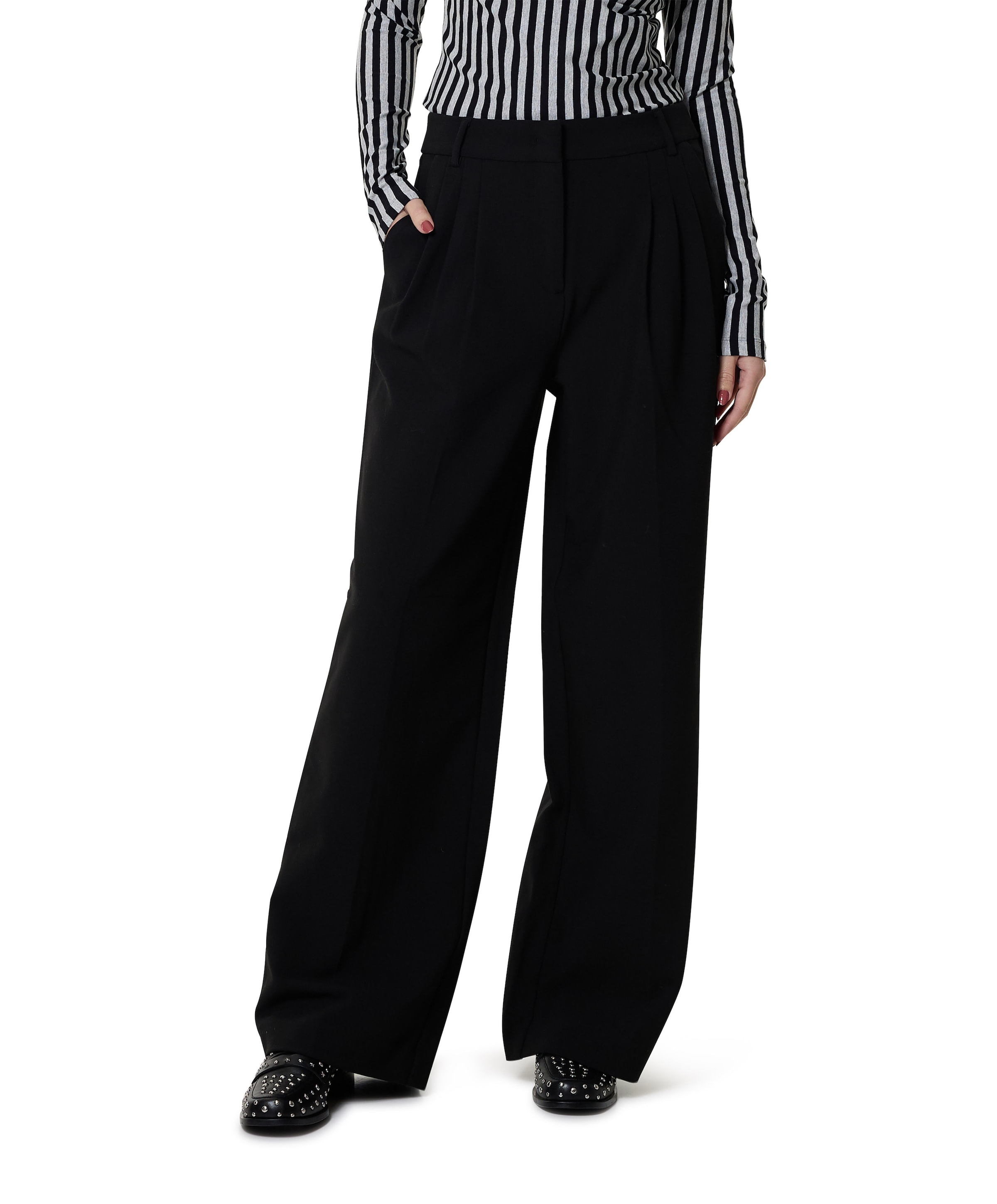 VolaCC Long Pleat Pant dames pantalon zwart