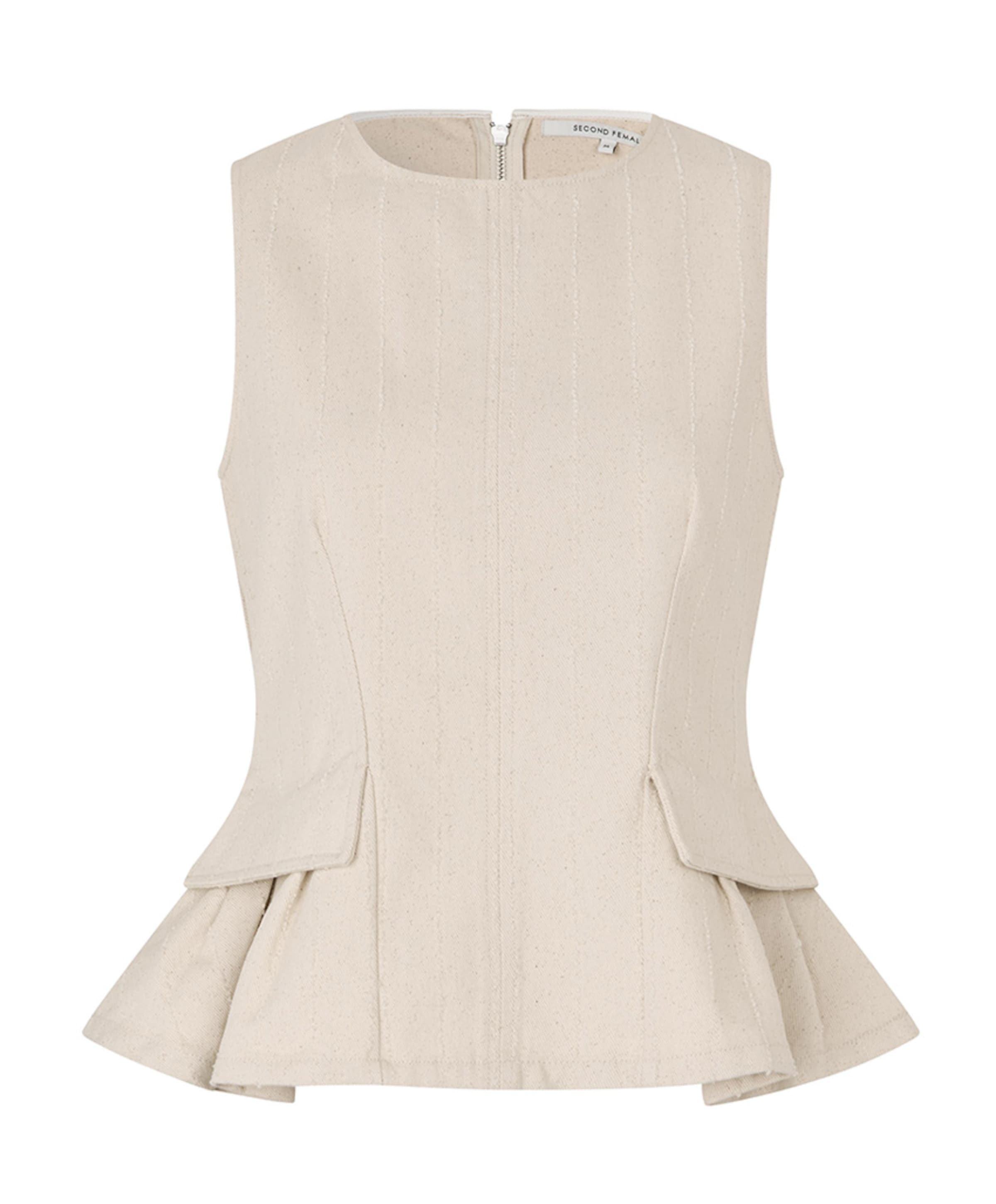 Dames top beige