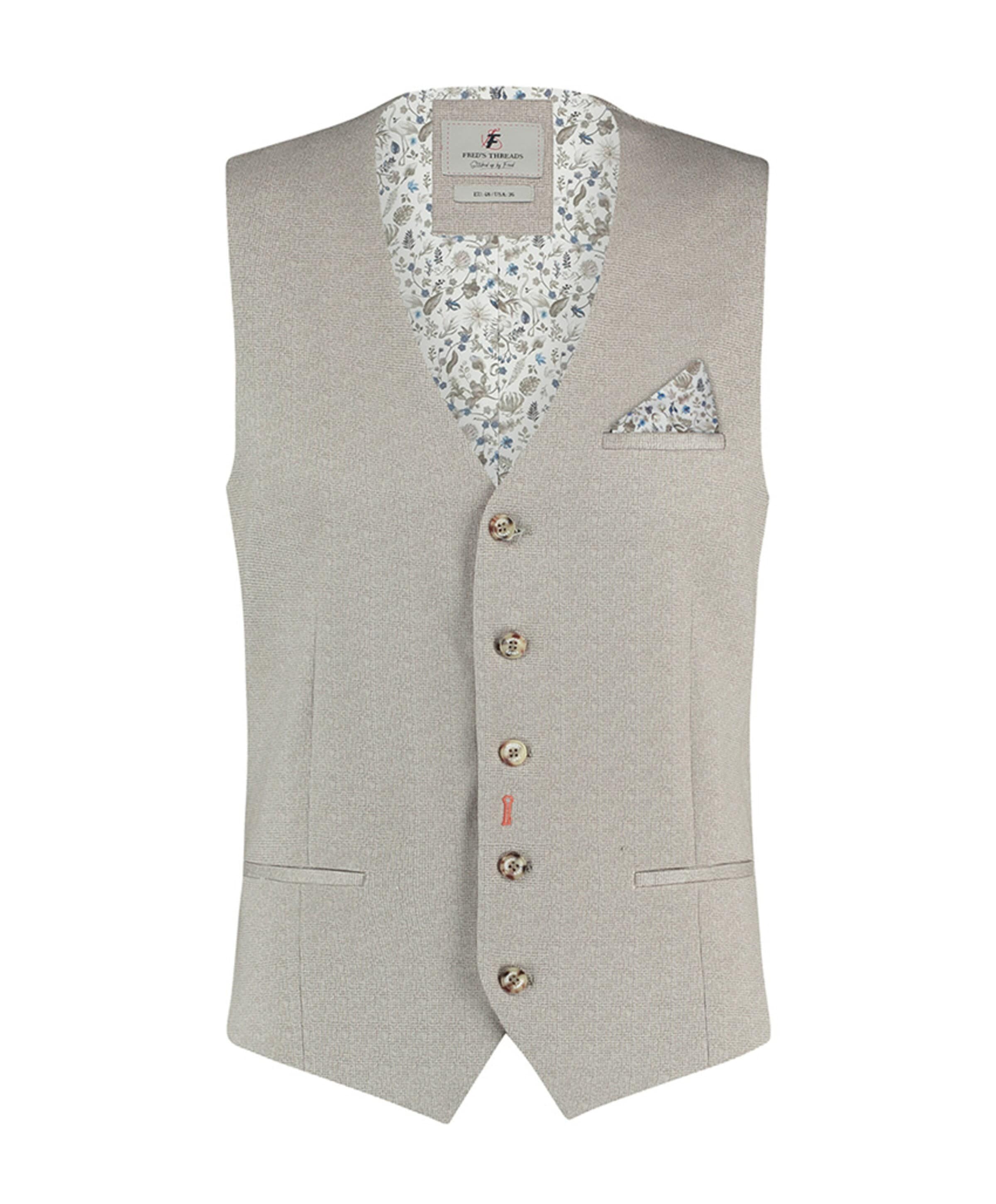 Heren gilet beige